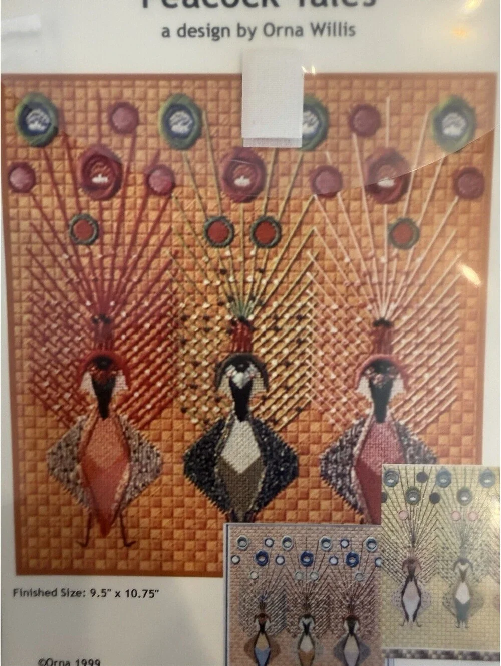 Orna Willis PEACOCK TALES Counted Canvas Needlepoint Project Patterns Book Etc